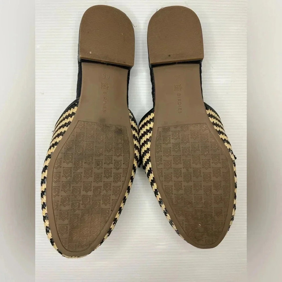 BIRDIES Spice Market Songbird Slides Faux Raffia Beaded Fringe Trim Size 8.5 - Picture 4 of 9